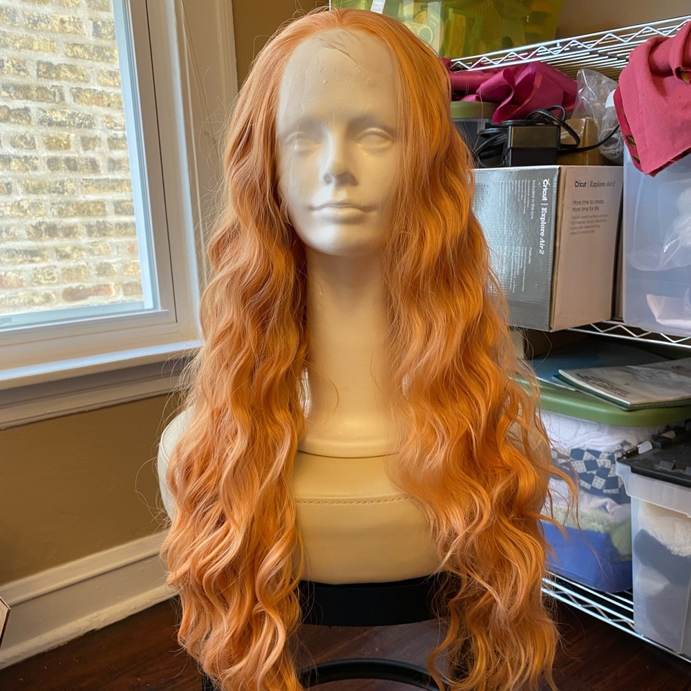 PEACH lace front wig